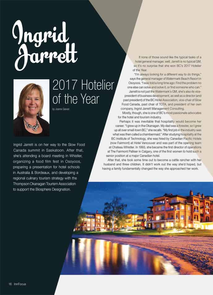 2017 Hotelier of the Year